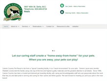 Tablet Screenshot of caninecountrypetresort.com